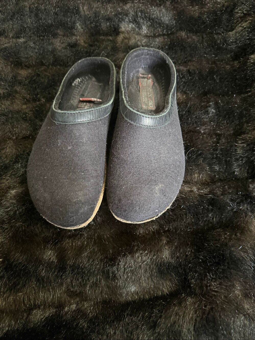 HAFLINGER Clogs Grizzly Torben, Charcoal black shoes slip on 39 8.5